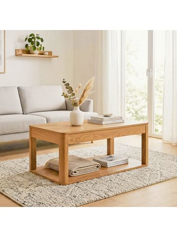 CALICOSY Couchtisch CELIA in Helles - (W) 90 x (H) 40 x (L) 50 cm