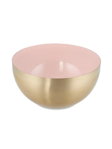 relaxdays Salatschüssel in Rosa/ Gold - Ø 20 cm