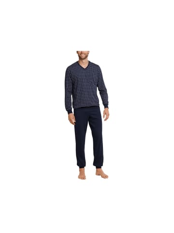 Schiesser Pyjama kurz für Herren in dunkel-blau