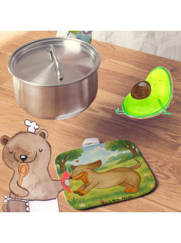 Mr. & Mrs. Panda Ofenhandschuhe Hund Dackel Design ohne Spruch in Weiß