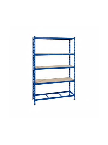 relaxdays Reifenregal in Blau - (B)120 x (H)180 x (T)40 cm