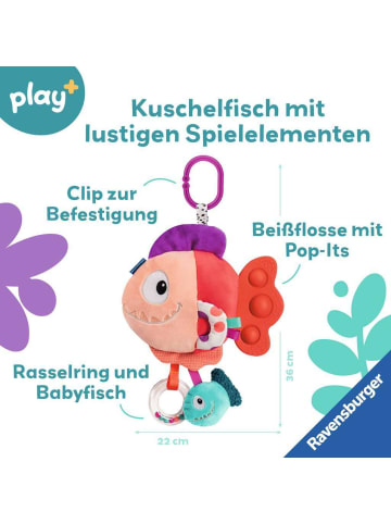 Ravensburger Play+ Pop-it Piranha (rot) - ab 0 Monate 0-24 Monate in bunt