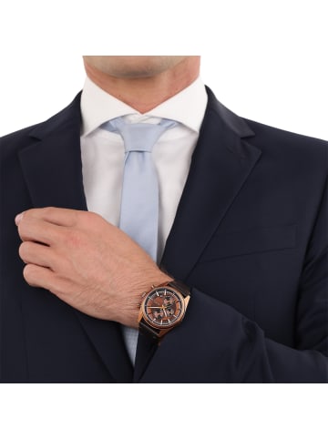 JOOP! Chronograph Leder, Edelstahl in Braun
