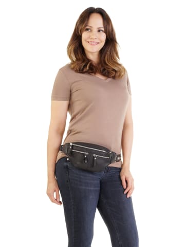 Betty Barclay Gürteltasche echt Leder in schwarz