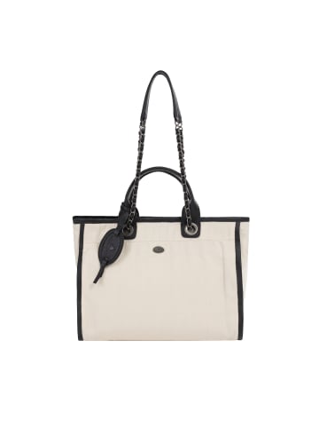 DreiMaster Vintage Shopper Bag in Schwarz Beige