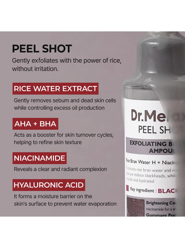 Some By Mi Peeling Peel Shot Exfoliating Black Rice Ampoule, 80 ml