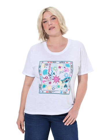 Ulla Popken Shirt in schneeweiß
