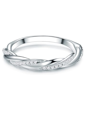 Trilani Ring Sterling Silber Zirkonia weiß in silber