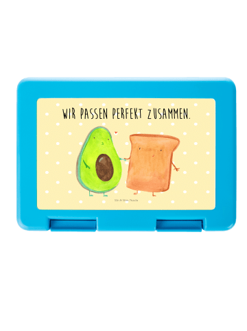 Mr. & Mrs. Panda Bento Box Avocado Toast mit Spruch in Gelb Pastell