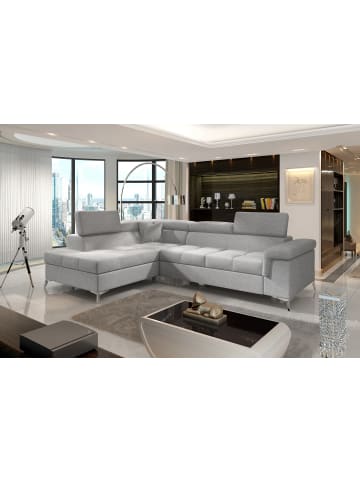 MF Design Eduardo Recamiere Links in Grau -  (L) 202 x (B) 275 x (H) 88 cm