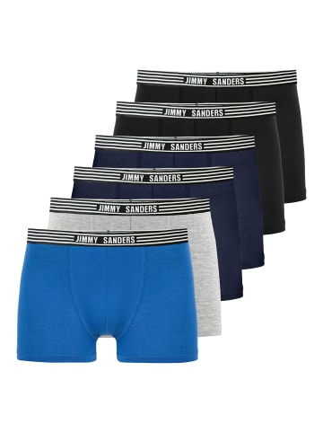 JIMMY SANDERS Boxer in Schwarz-Navy-grau-Sax