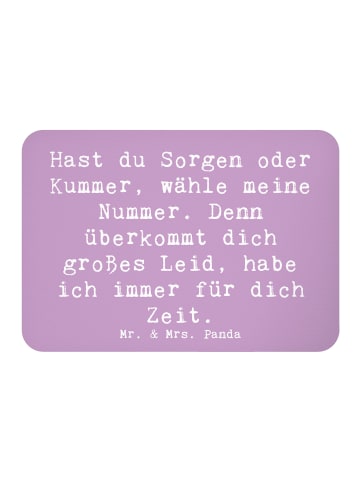 Mr. & Mrs. Panda magnet Spruch Schutz Rufnummer mit Spruch in Lavendeltraum