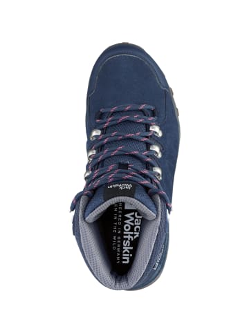 Jack Wolfskin Wanderschuhe REFUGIO TEXAPORE MID in dark blue-grey