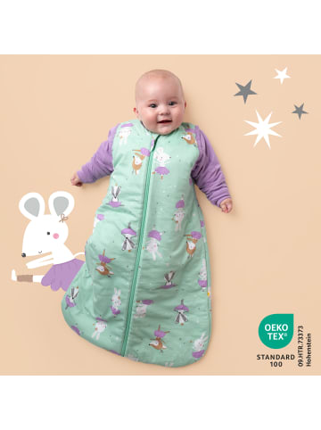 Schlummersack Babyschlafsack, 1.0 TOG in Mint-Lila