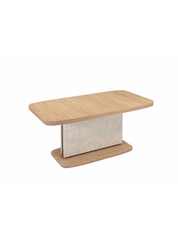 58 aufm Kessel COUCHTISCH höhenverstellbar ausziehbar Cora 110x53x63 Eiche/Sandstein