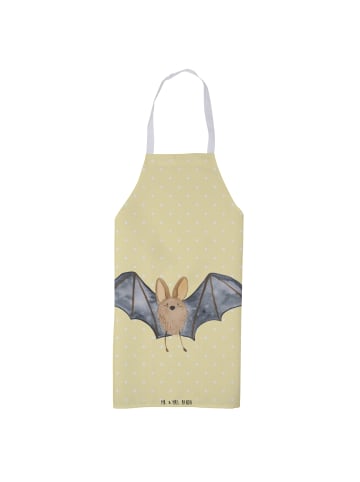 Mr. & Mrs. Panda Kochschürze Fledermaus Flügel ohne Spruch in Gelb Pastell
