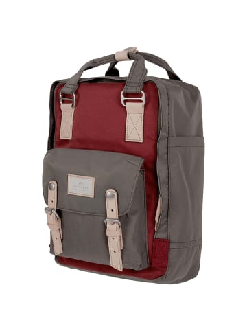 Doughnut Macaroon 16 - Rucksack 38 cm (mustard) in wine x grey
