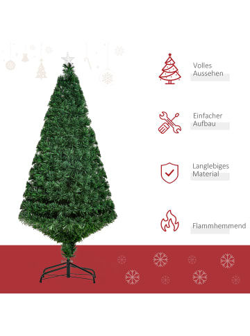 HOMCOM Weihnachtsbaum-Ø60 x H120 cm-Grün