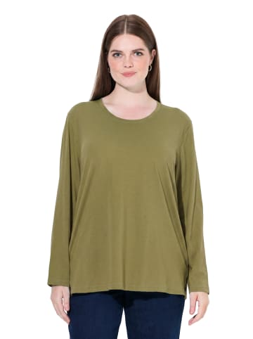 Ulla Popken Shirt in avocado grün