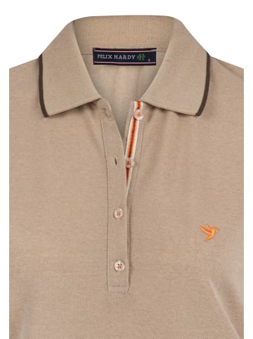 Felix Hardy Poloshirt Kurzarm in Beige