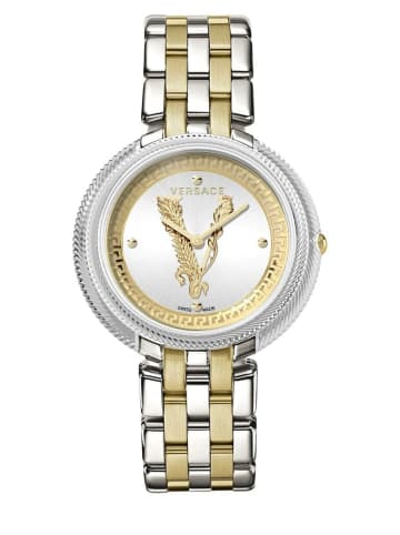 Versace Analoguhr für Damen in silber