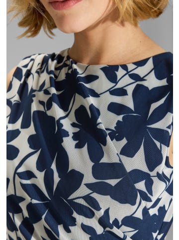 SWING Abendkleid in marine ecru - 0001