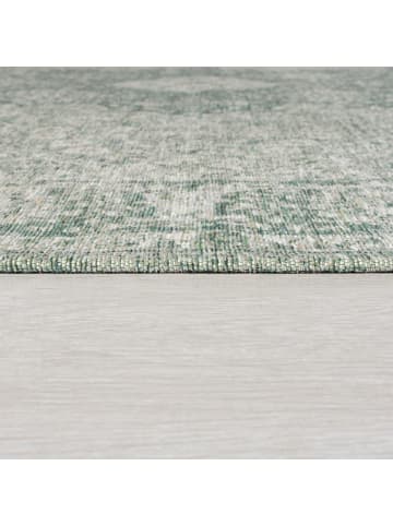 KADIMA DESIGN Vielseitiger Vintage Teppich für jeden Raum in Grün