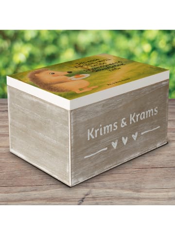 Mr. & Mrs. Panda Box Igel Kuchenstück Design mit Spruch in Weiß