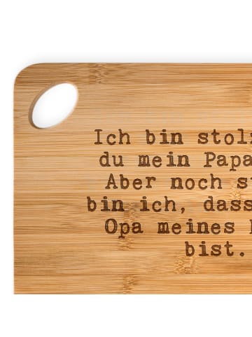Mr. & Mrs. Panda Brettchen Ich bin stolz, dass... mit Spruch in Braun