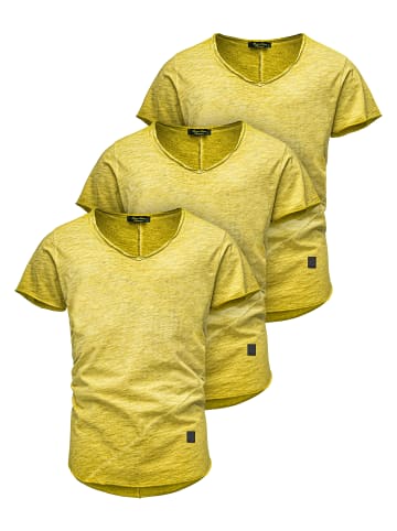 Amaci&Sons T-Shirts 3er-Pack 3. SAN FRANCISCO in (3x Gelb)