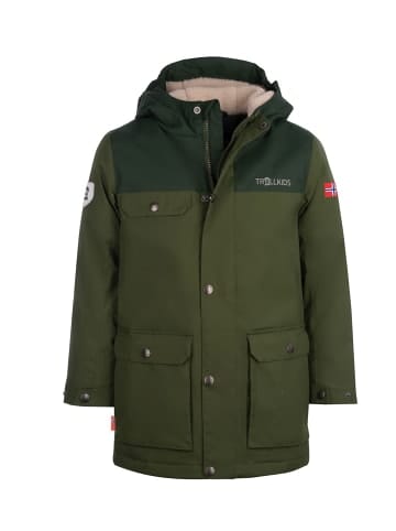 Trollkids Winter Parka "Gudvangen" in Waldgrün