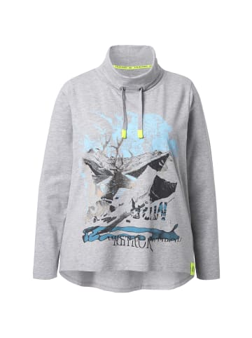 LAURASØN Shirt in grau melange