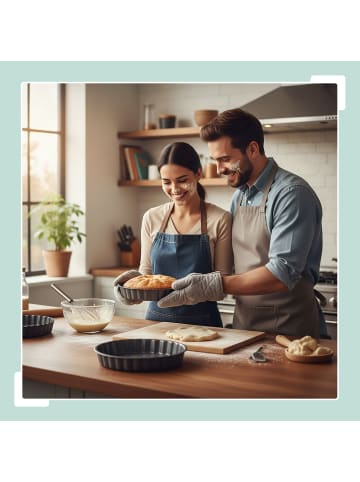 relaxdays 3-tlg. Backform Set in Grau