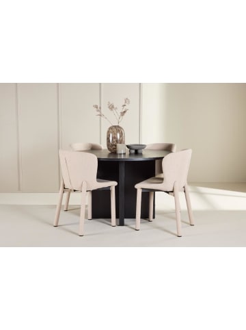 ebuy24 Essgruppe Strada Schwarz 120 x 120 cm