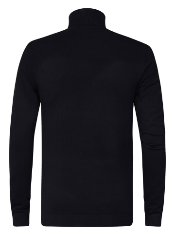 Petrol Industries Essential Rollkragenpullover in Schwarz