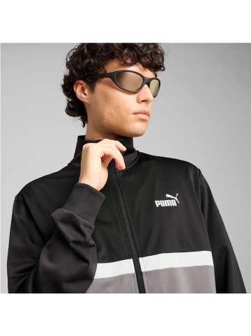 Puma Poly Colorblock Suit in Schwarz