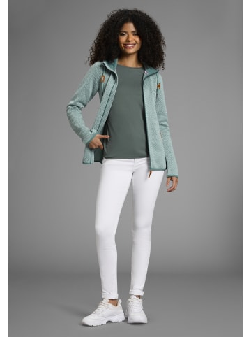 Kangaroos Fleecejacke in hell grün-dunkelgrün