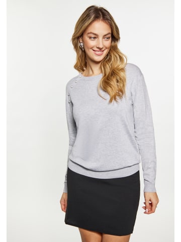 faina Pullover in Grau Melange