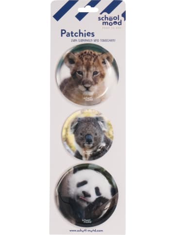 SCHOOL-MOOD School Mood 3er Patchy-Set Tierkinder