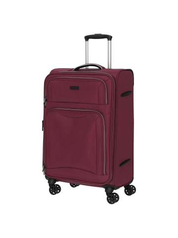 D&N Travel Line 9204 - 4-Rollen-Trolley M 66 cm erw. (schwarz) in lila