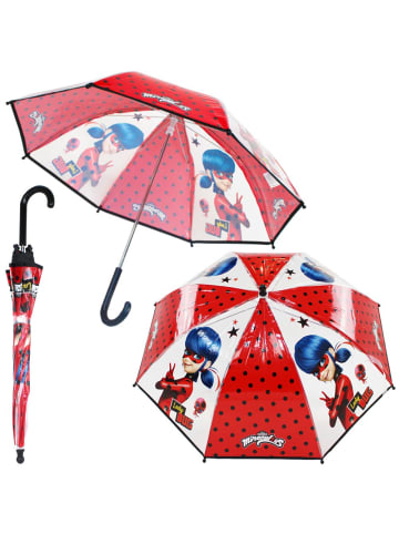 VADOBAG Stockschirm rot & transparent | Miraculous Ladybug Kinder Regenschirm