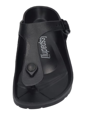 Espadrij l'orginale Zehentrenner RIO POOL in schwarz