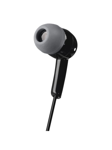 Hama Gloss In-Ear Kopfhörer, kabelgebunden, schwarz in Schwarz