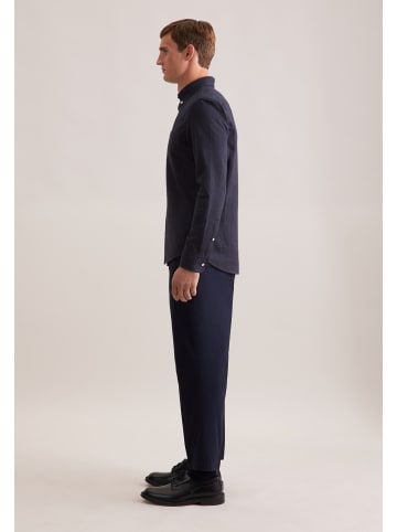 Seidensticker Flanellhemd Slim in Grau