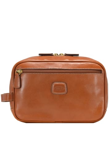 Life Pelle Kulturbeutel Leder 25 cm cognac