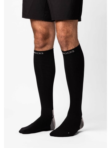 SNOCKS Kompressionssocken Schwarz 1 Paar