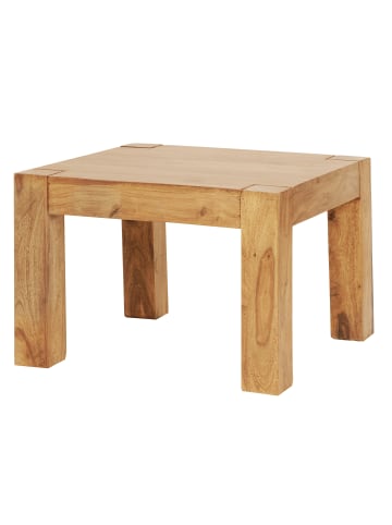 FineBuy Couchtisch in Braun / Akazie / 60x60x40
