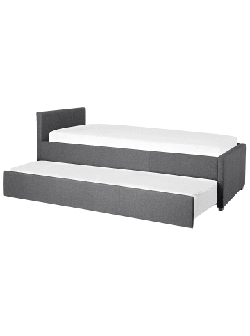 Beliani Tagesbett MARMANDE in Grau - (W) 96 x (H) 82 x (L) 214 cm
