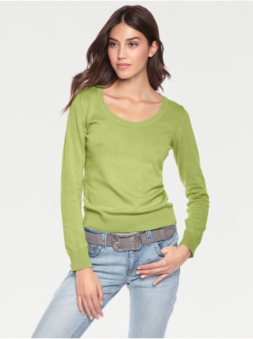 Heine Rundhals-Pullover in kiwi