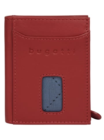 Bugatti Geldbörse SECURE SLIM echt Leder in rot